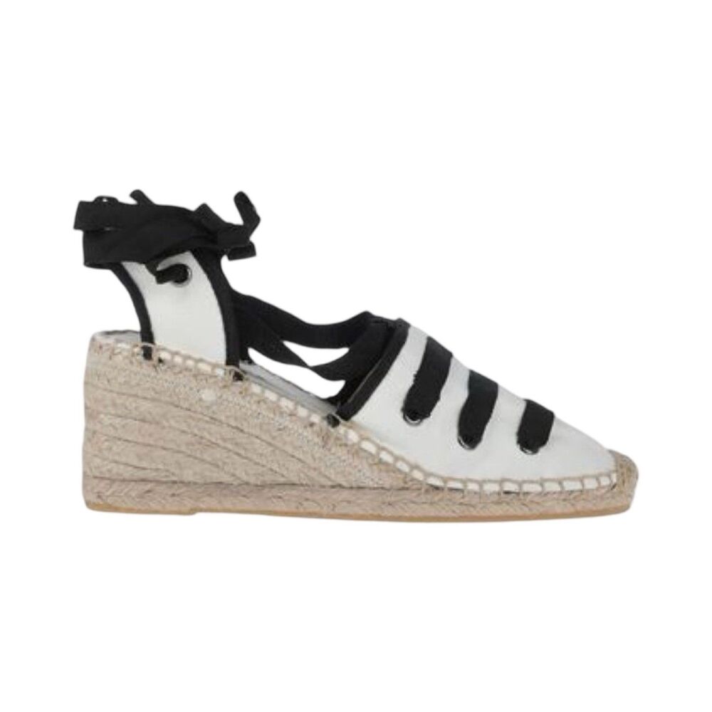 Apepazza Adele Milk Espadrille Platform Wedge Jute Sandals Women 37~6.5-7 New